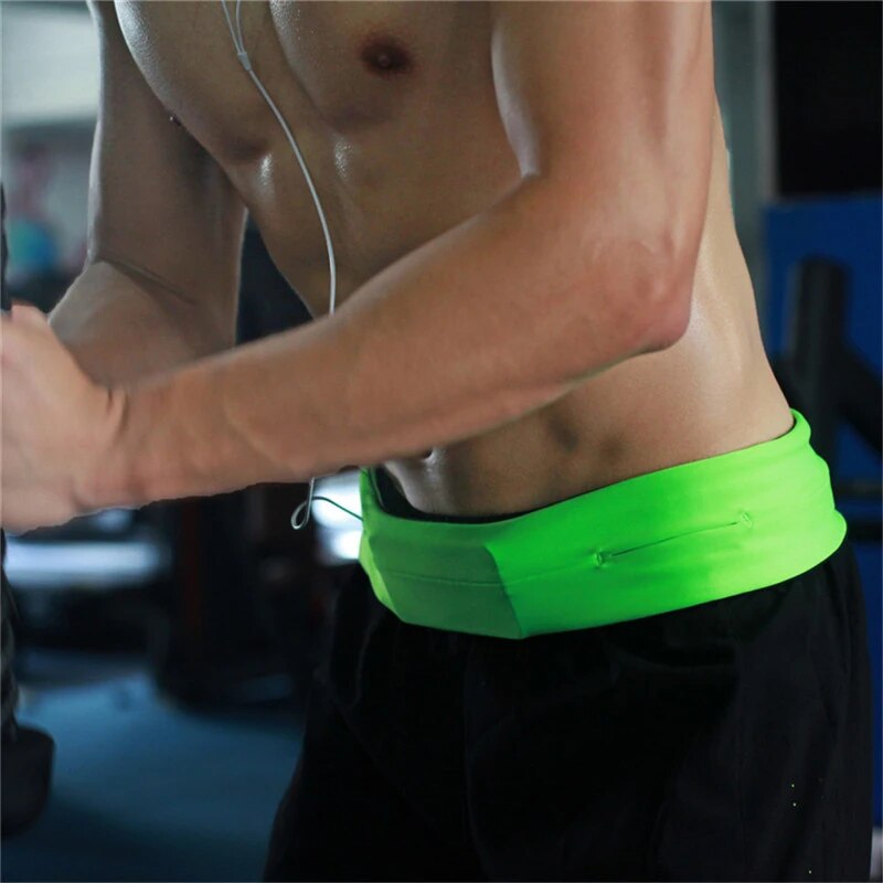 Professional Running Waist Bag Men Women Jogging Gym Sports Belt Trail Cycling Mobile Phone Invisible Belly closefitting Bag 