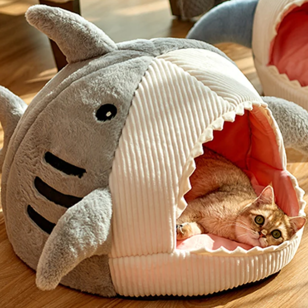 Shark Cat Bed