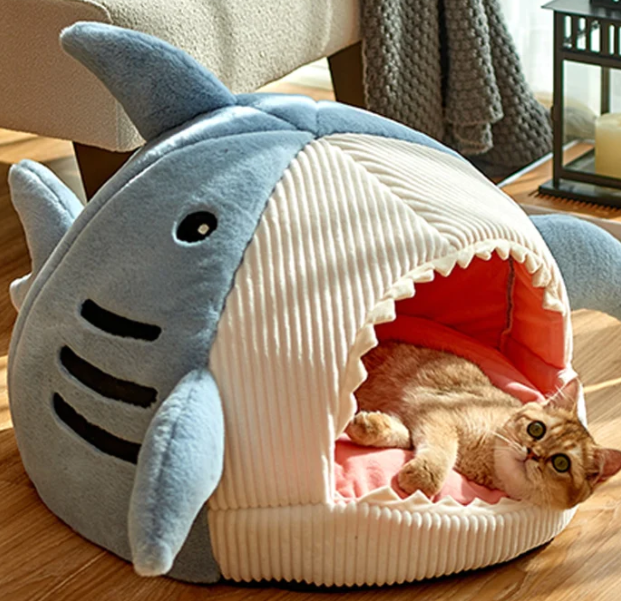 Shark Cat Bed