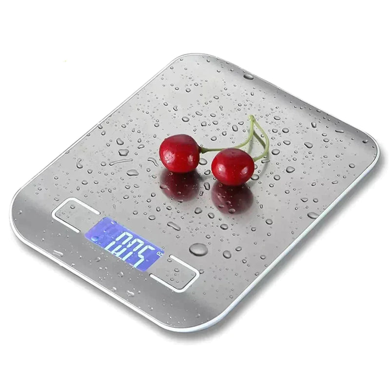Kitchen Scale with LCD Display 1g Stainless Steel