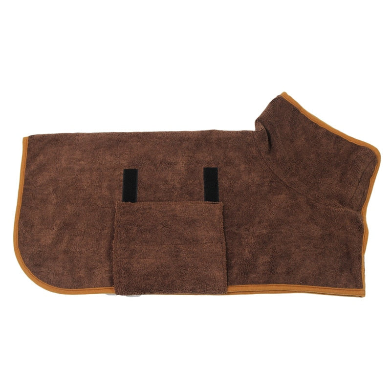 Dog bathrobe