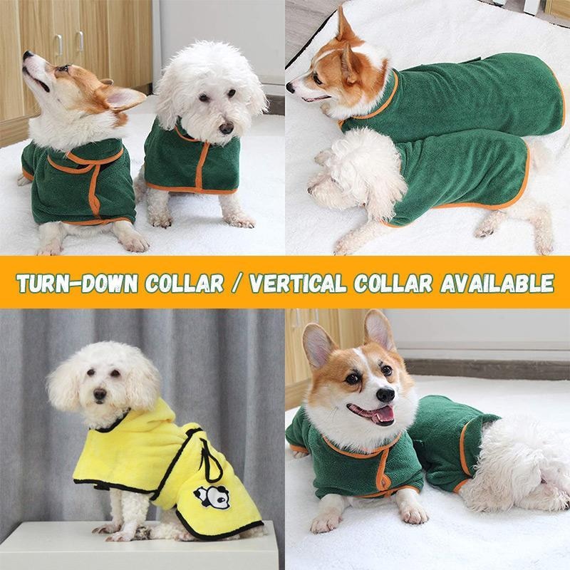 Dog bathrobe