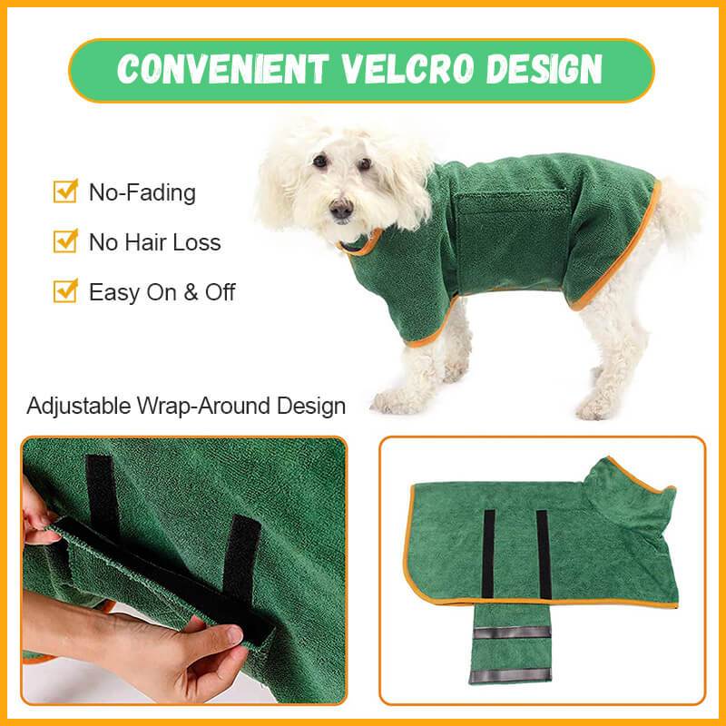 Dog bathrobe