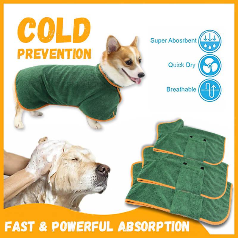 Dog bathrobe