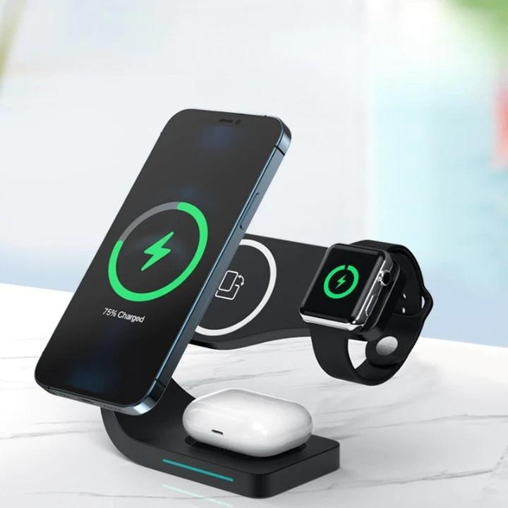 4 in 1 Curved Magnetic Wireless Charger